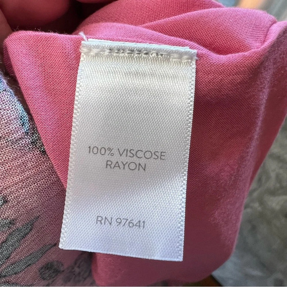 J Jill Dreamscape Border Print Maxi Dress Pink Floral Sleeveless Size Small - Picture 13 of 16